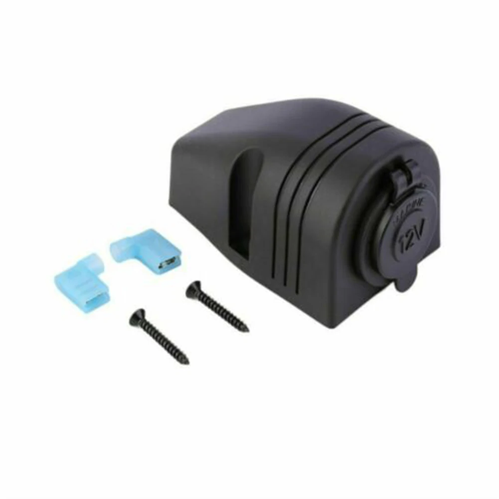 

Car Boat Cigar Lighter Socket Surface Power Plug Outlet Mount Accessories 12V Wiring Kit For Cigar Lighters For Motorbike Boat