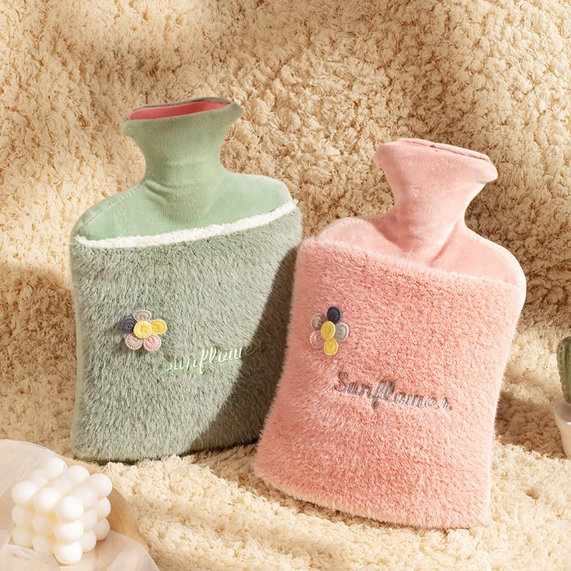 

Lovely Plush Water-filling Hot Water Bottles Hand Warmer Winter Daily Rubber Cosy Cover Back Neck Waist Hand Warming Supplies