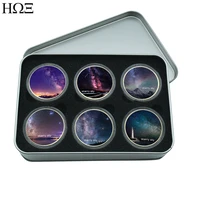 6pcsbox starry sky commemorative coin set decorative coin commemorative coin gift world rare astronomical scenery collection