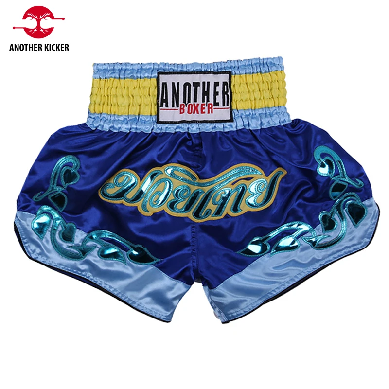 

Muay Thai Shorts Embroidery Men's Women's Kickbox Trunks Teenagers Kids MMA Boxing Training Pants Sanda Martial Arts Clothing