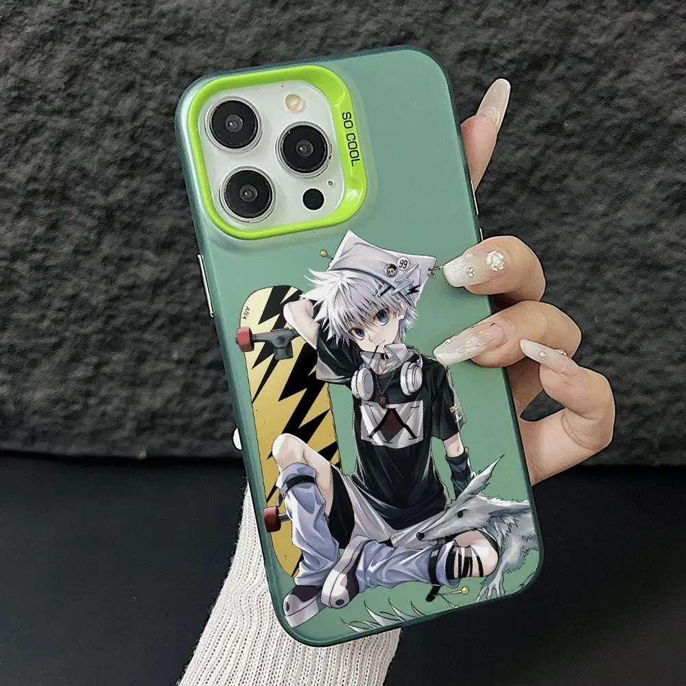 Фото Чехол для телефона HUNTER×HUNTER Killua для Samsung Galaxy A56 A55 A54 A53 A52 A26 A17 A16 A12 A07 A06 4G 5G, серебристый, жесткий чехол №5