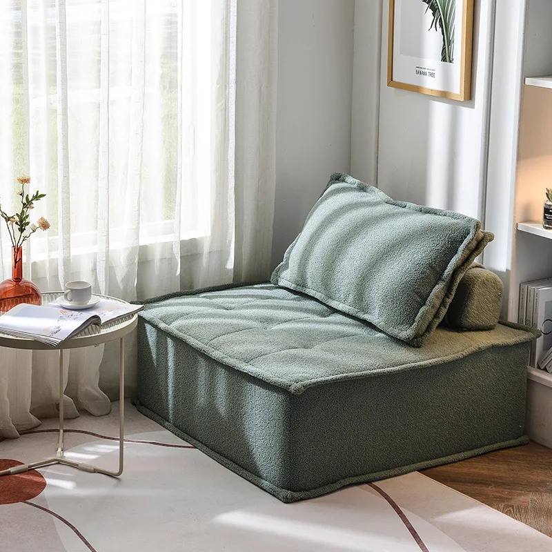 

2023 Year New Aoliviya Official New Tofu Block Sofa Single Double Three Nordic Living Room Fabric Craft Small Apartment Sofa Bed