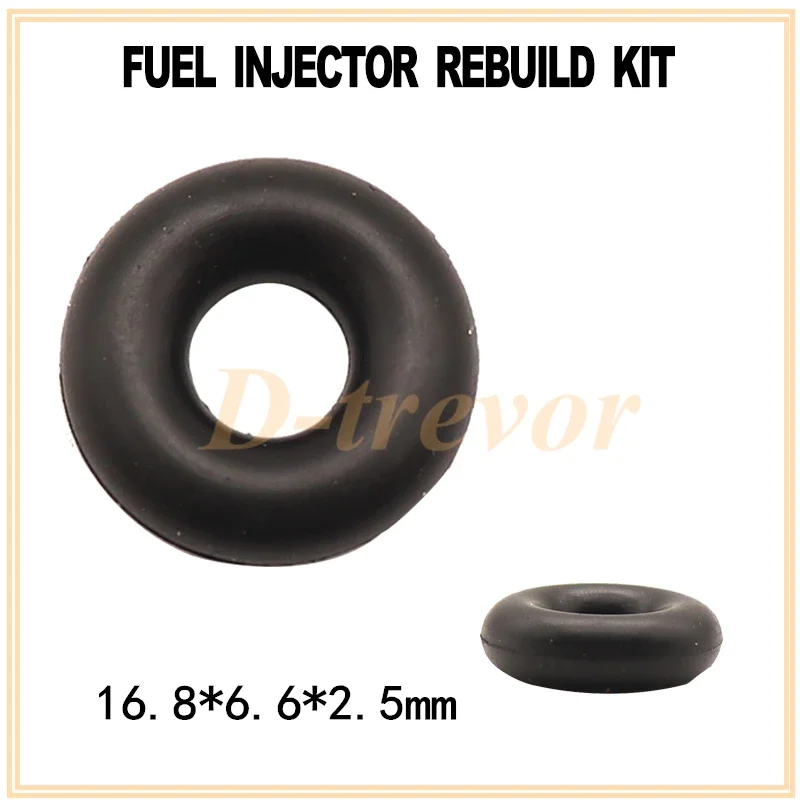 100 шт. резиновое уплотнение топливной форсунки 16 8*6 6*2 5 мм для Toyota RAV4 Avensis 1AZFSE 23250-28030