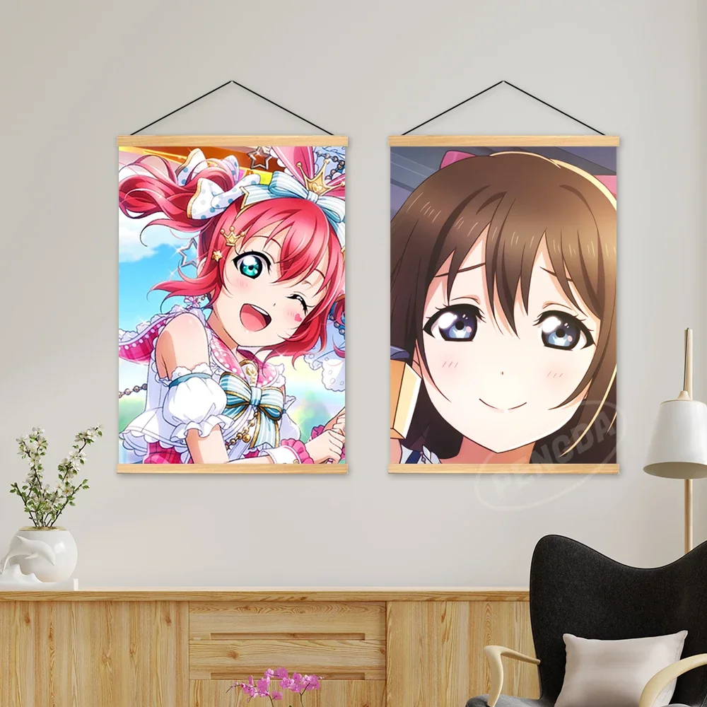 Hd Печать на холсте LoveLive Sunshine деревянная подвеска Kurosawa Dia домашнее украшение аниме