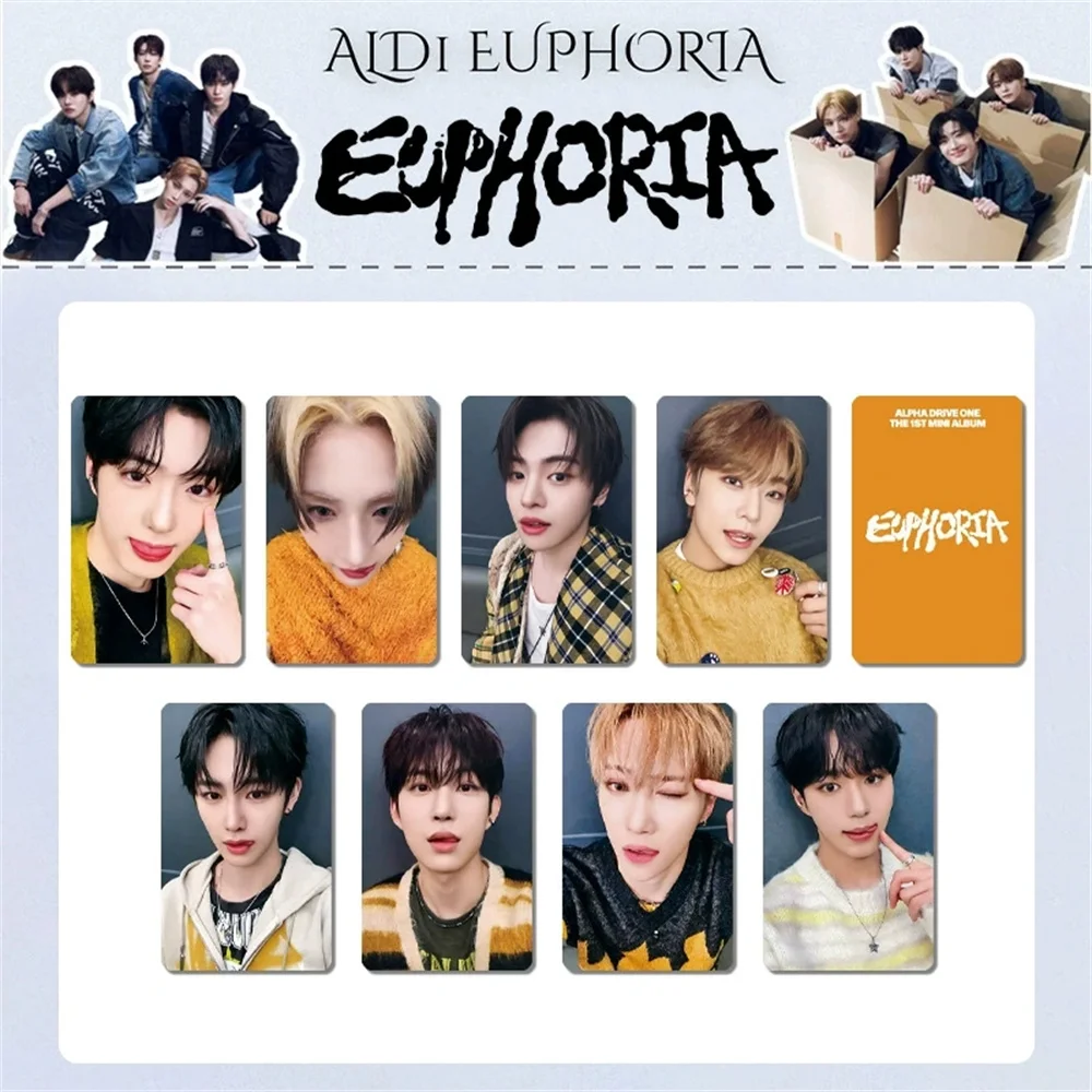 Фото Новинка: Набор из 8 фотокарточек ALD1 SANGWON ANXIN XINLONG LEO EUPHORIA. Модные ломо-карточки для фанатов, коллекционные открытки. №3
