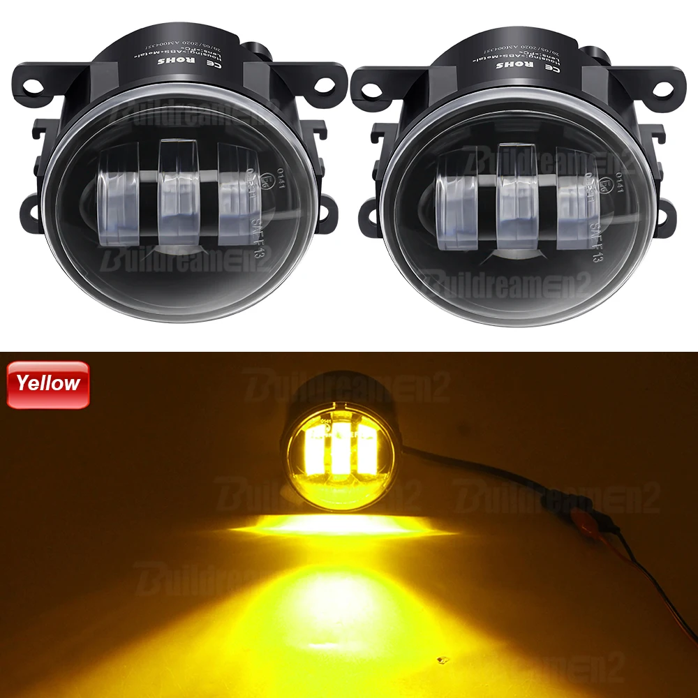 

2 шт. H11 автомобильные противотуманные фары в сборе 30 Вт 3000LM передние светодиодные линзы противотуманные фары для Fiat Doblo (263_) 2010-2023