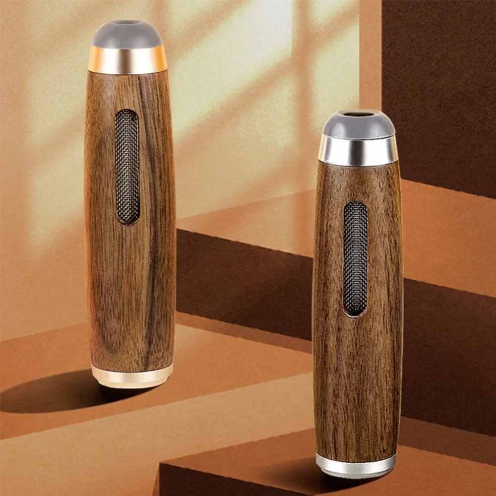 

Classic Wood Cigarette Holder Ash Organizer Mini Car Ashtray Anti Soot-flying Cigarette Cover Multifunction Cigarette Tool