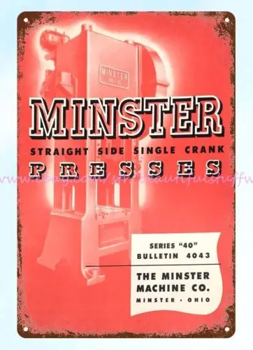 Рекламная настенная арт минстерская пресс компания металлический жестяной знак