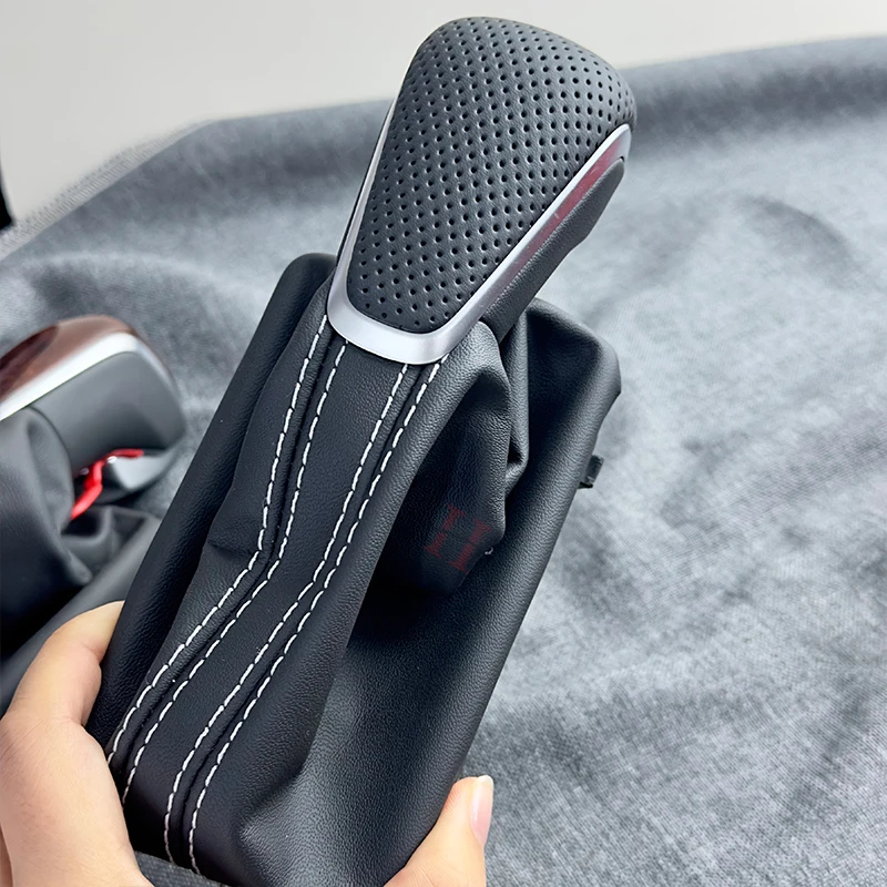 

Черная ручка переключения передач с кожаным чехлом LHD AT Auto Trans только для Audi NEW A7 A6 PA STYLE C7 2016 2017 2018