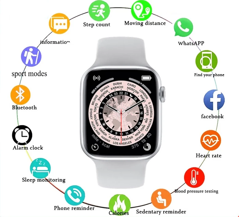 

2022 New Men Ladies Smart Watch Bluetooth Fitness Blood Pressure Measurement Tracker Waterproof Smart Watch T500 Smart Watch