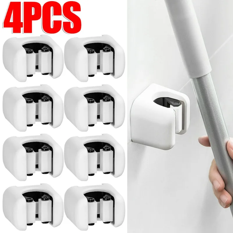 1-4 шт. держатель для швабры самоклеящаяся подставка метлы настенная подвесная