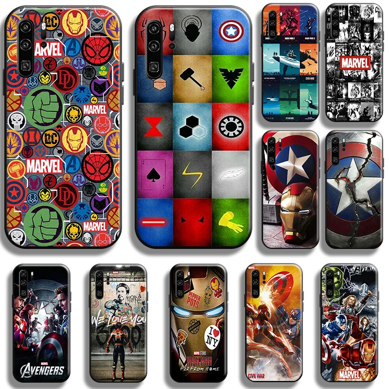 

Marvel Avengers Logo Phone Case For Huawei Honor 10 10i 9 9A 10X 9X 8X Pro Lite Full Protection Carcasa Black Cover Coque Funda