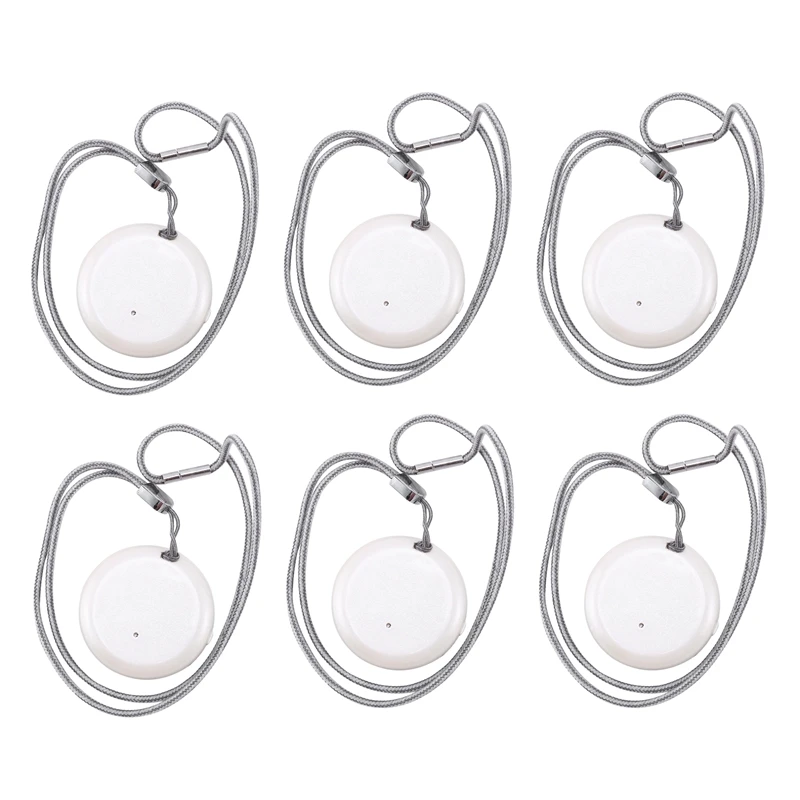 

6X Personal Wearable Air Purifier Necklace Mini Portable Air Freshner Ionizer Negative Ion Generator White