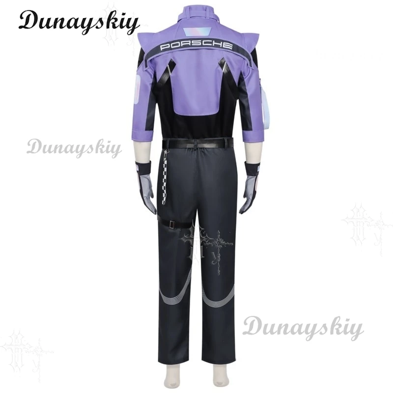 Фото Костюм для косплея по мобильной игре Resonator Racing Suit Neverness To Everness, полный комплект для мужчин и женщин, популярный для Comic Con Show №4