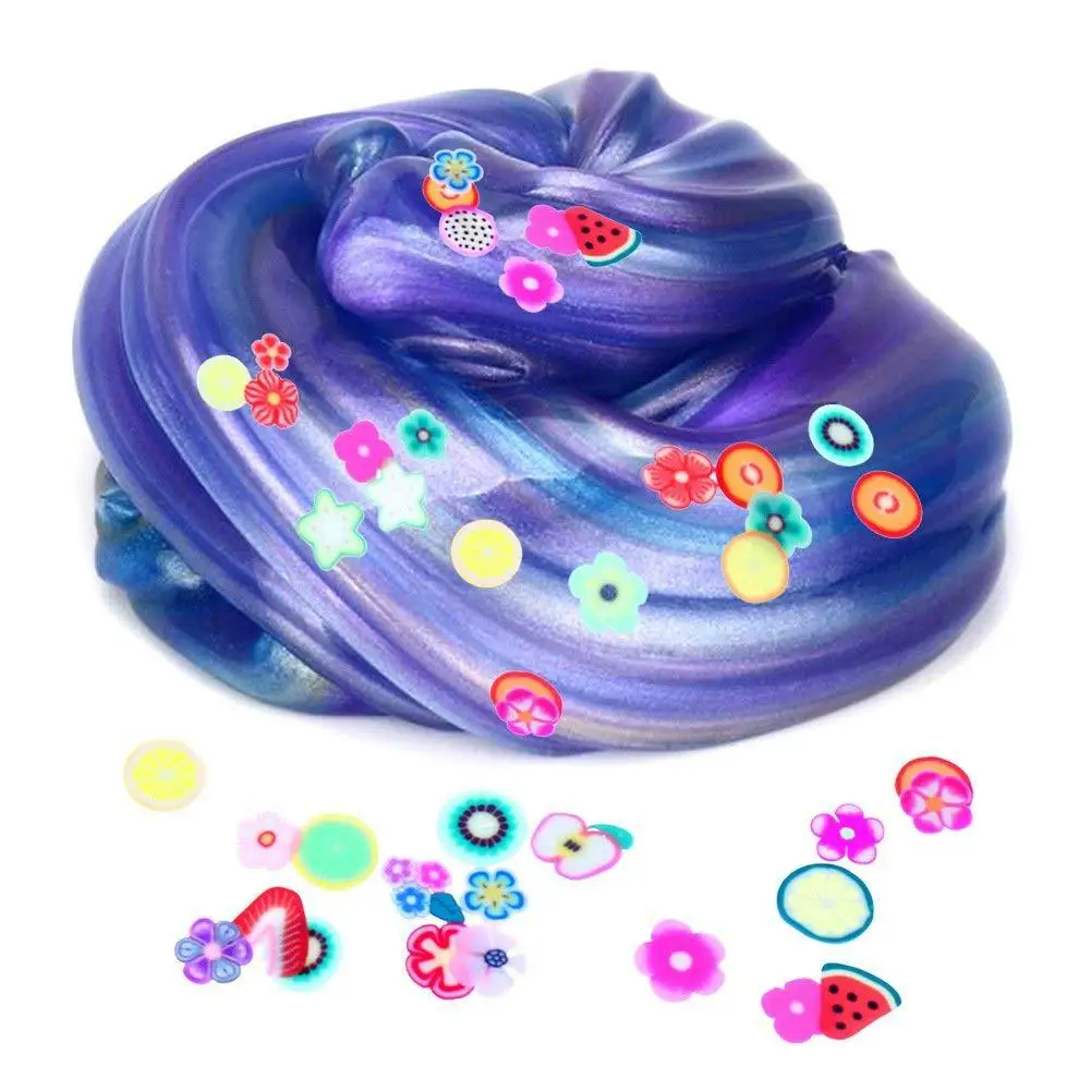 Slime Ball Crystal Fluffy Toys DIY Slimes Cloud Glue Soft Clay Anti-stress Light Plasticine Antistress Toys Kids Slime Egg