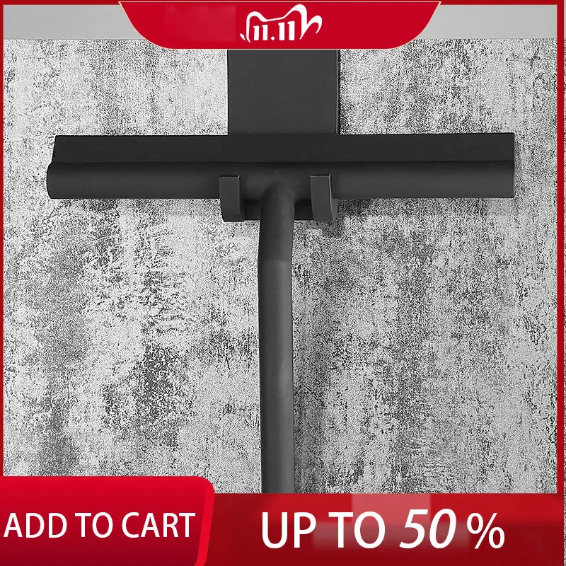 

Silicone Glass Wiper Cleaning Bathroom Mirror Cleaner with Silicone Blade Holder Hook Car Glass Shower Squeegee Window Scraper