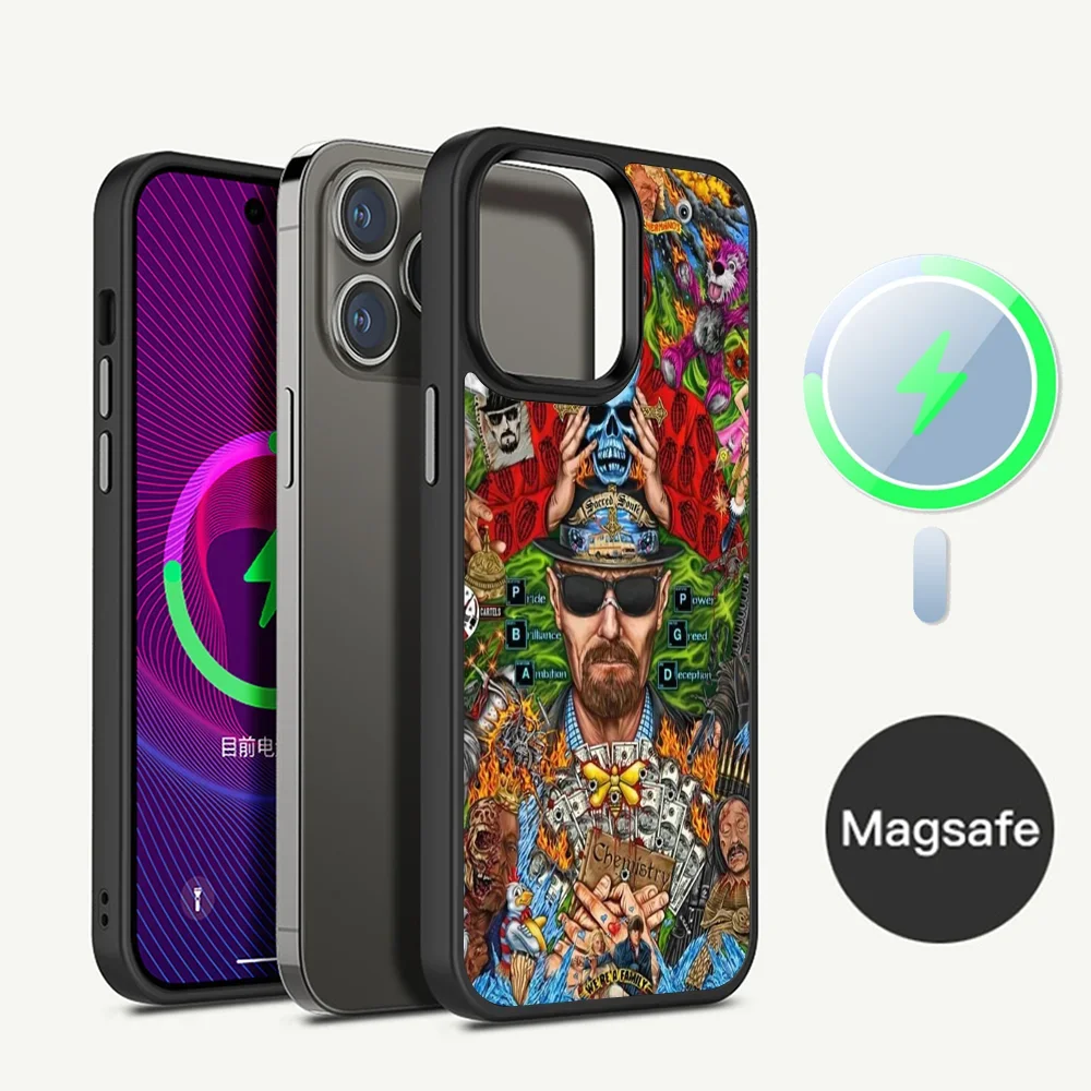 Магнитный чехол Magic AFE для телефона с функцией беспроводной зарядки iPhone 11 12 13 14 15 Pro