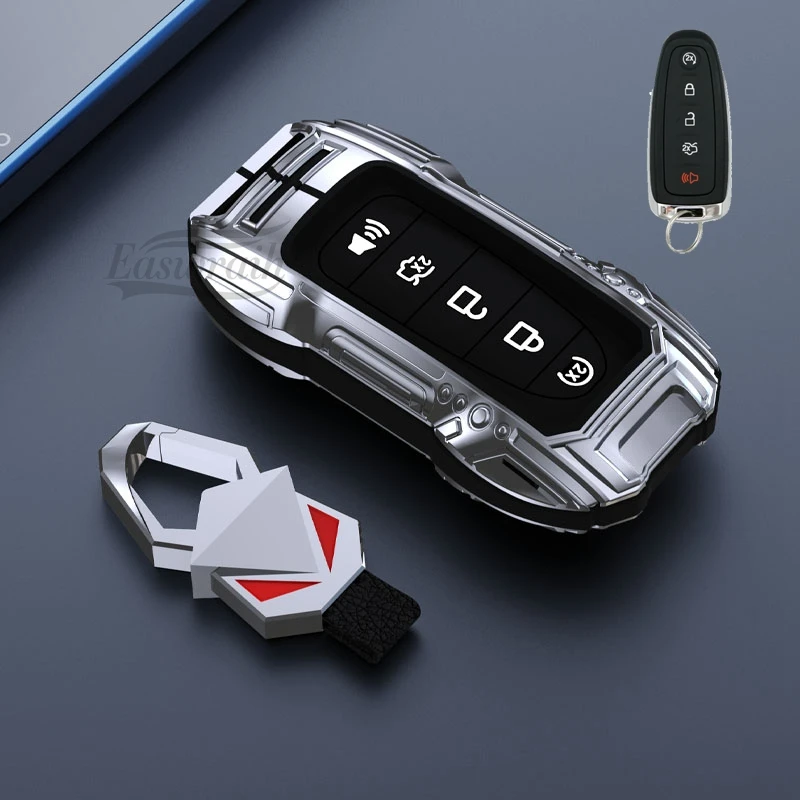 Чехол для автомобильного ключа с пряжкой Ford Fusion Edge Mustang F150 F250 F350 Ecosport Explorer Expedition