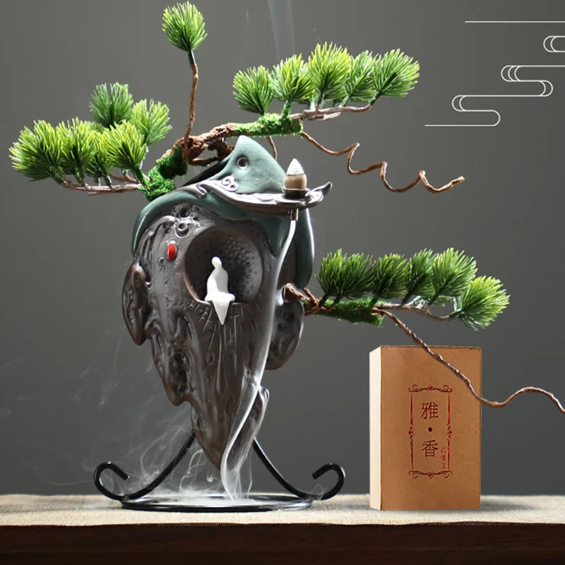 

Fashionable Creative Incense Holder Waterfall Mobile Incense Holder Vertical Portable Porte Encens Decorative Fountain HY50IB