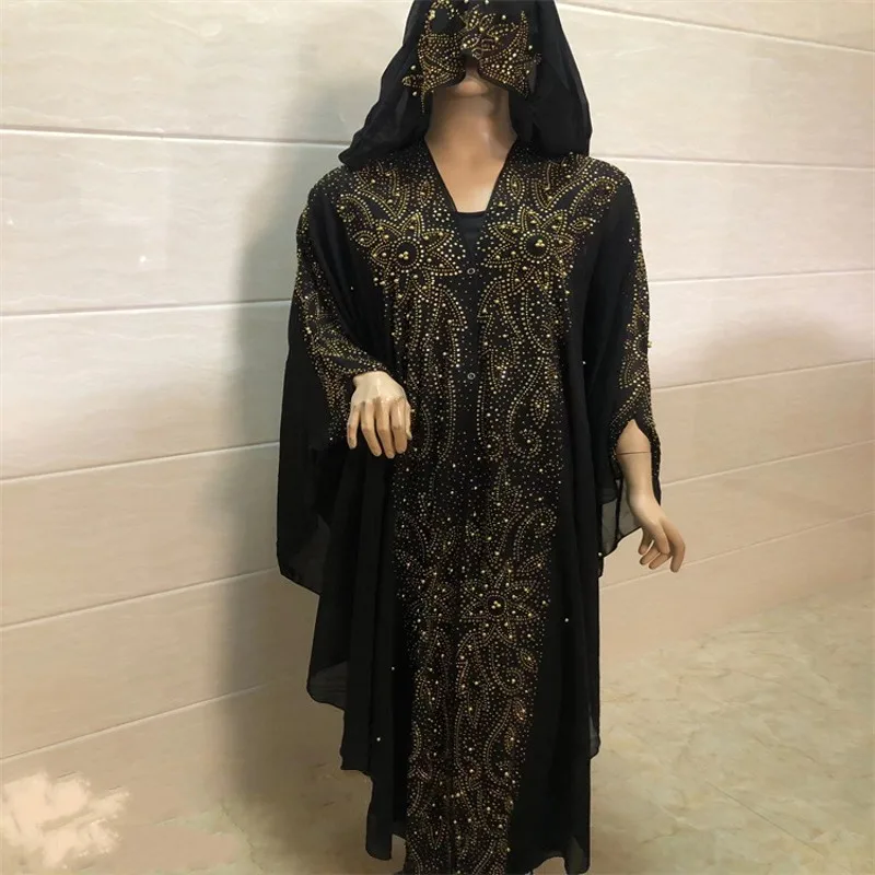 

Black Maxi Dresses Africa Clothing African Dresses For Women Muslim Long Dress High Quality Fashion African Dress For Lady