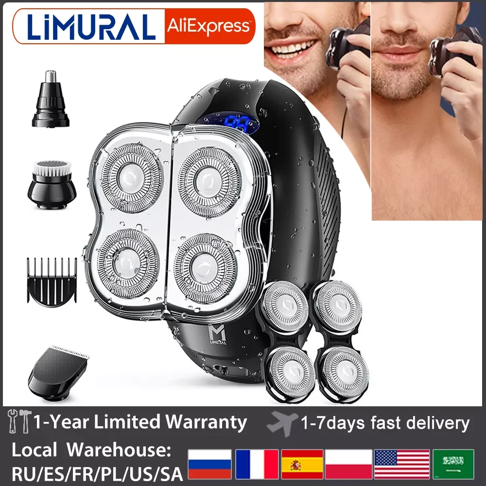 

NEW 2023 Multi grooming kit digital display shaver hair trimmer beard wet dry men facial&body shaving mac