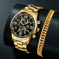 fashion heren horloges luxe gouden armbanden rvs quartz horloge mannen zakelijke kalender lichtgevende klok relogio masculino