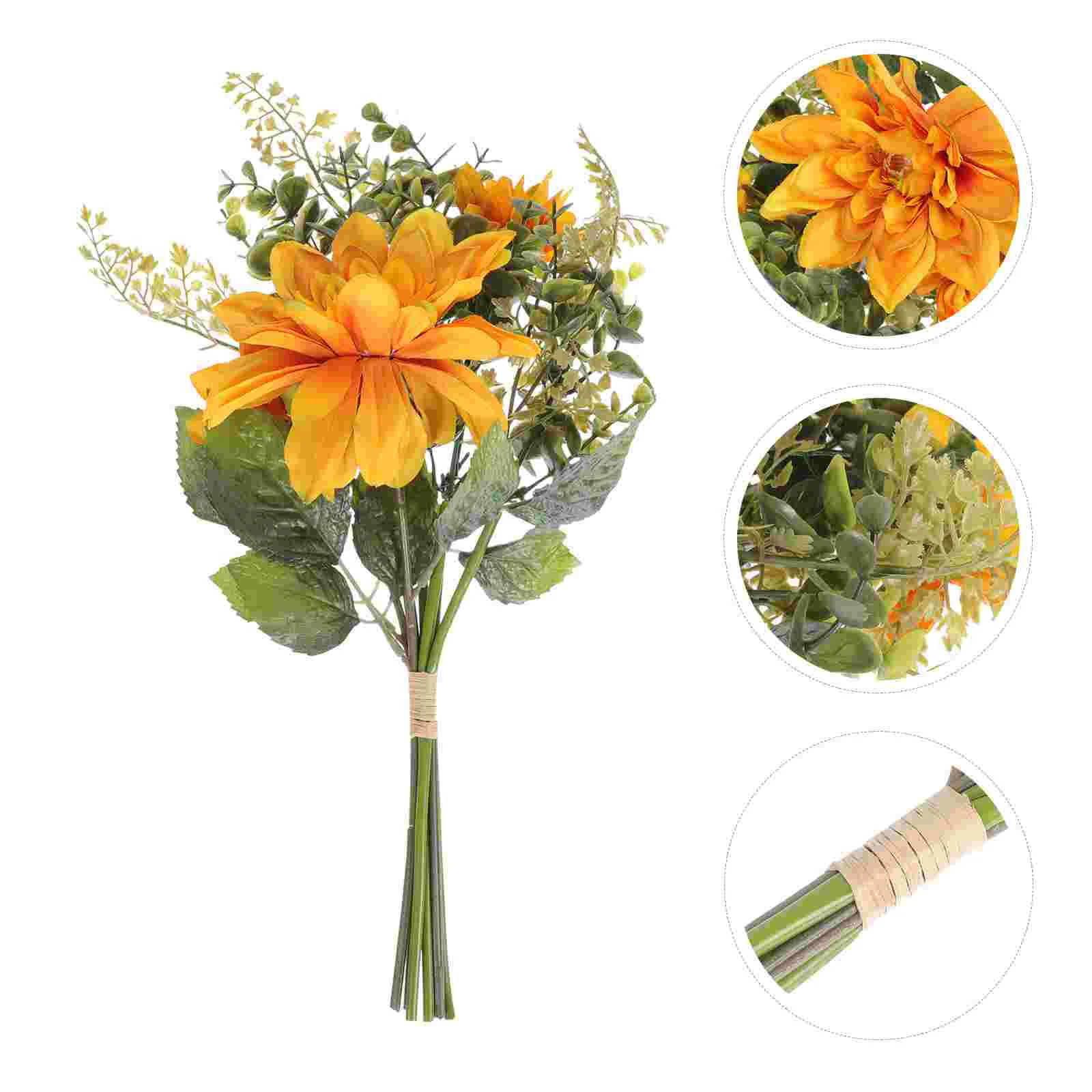 

Flower Artificial Floral Arrangements Party Bouquet Holiday Ornament Decorative Fake Decor Adorn