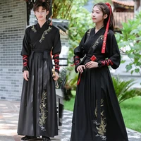 traditional hanfu men chinese ancient swordsman cosply costume oriental ming dynasty stage folk clothing teenage students