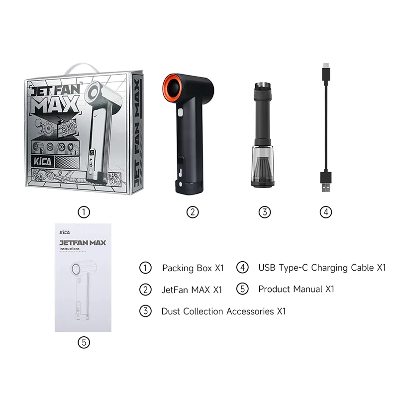 

KiCA JetFan Max ручный вентилятор 785 Вт