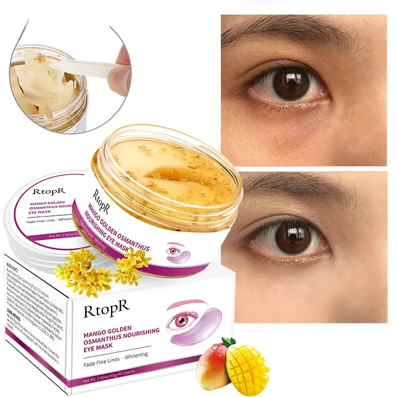 Mango Golden Osmanthus Eye Patches Bright And Nourishing Anti-Puffiness Dark Circle Anti-Aging Treatment Mask Skin Care Products