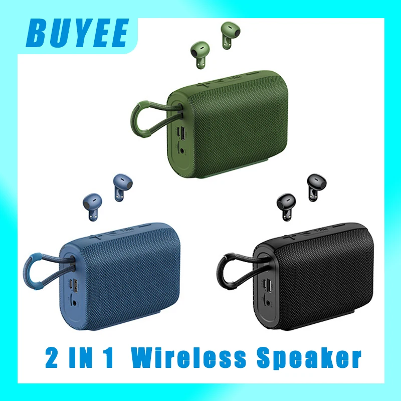 RB-M17 2 в 1 беспроводной динамик с наушниками портативный мини сабвуфер BT 5,3 бас Подключаемая карта TWS наушники