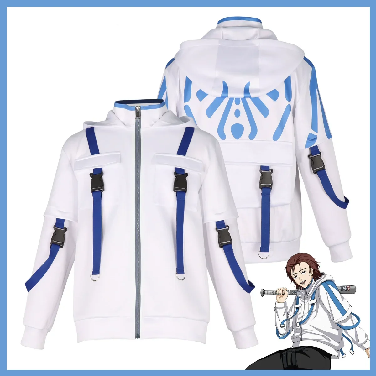 Фото Аниме Wind Breaker Keel Shingo Natori Takeru Kongo Shyu Kirishima белое пальто с капюшоном парик для мужчин и женщин повседневный костюм для отдыха №2