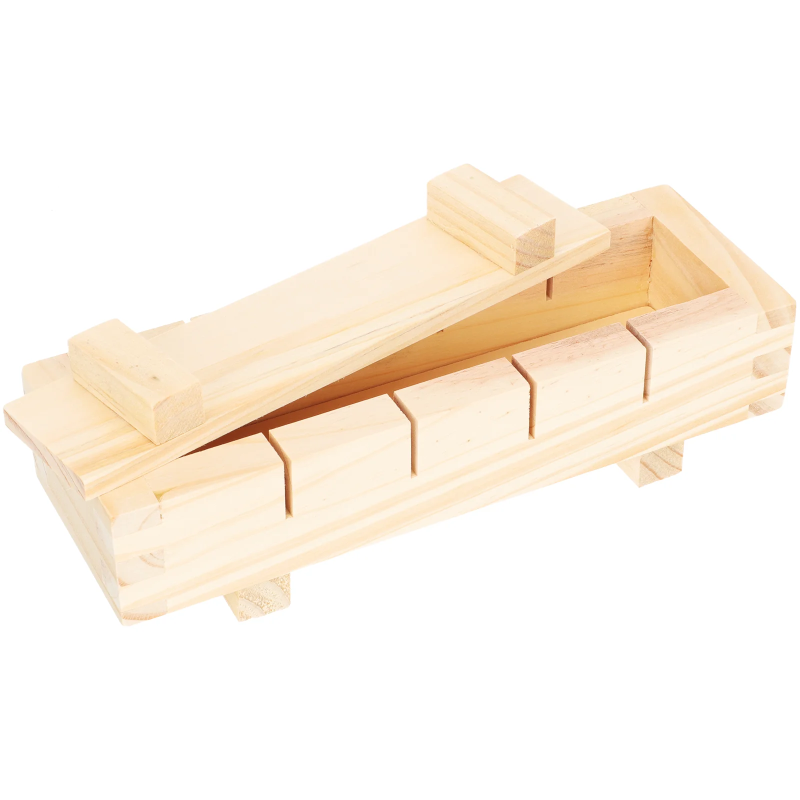 

Sushi Maker Making Molds Press Roller Rice Wood Oshizushi Box Onigiri Machine Roll Rectangular Diy Japanese Homekit Shapes