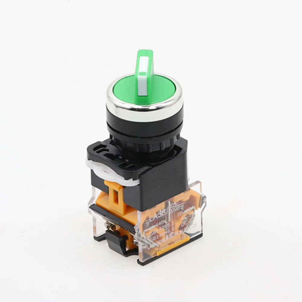 22 мм самоблокирующийся Φ переключатель 1NO1NC 2/3 поворотные переключатели DPST 10A40 0 В переключатель питания вкл/выкл красный зеленый черный