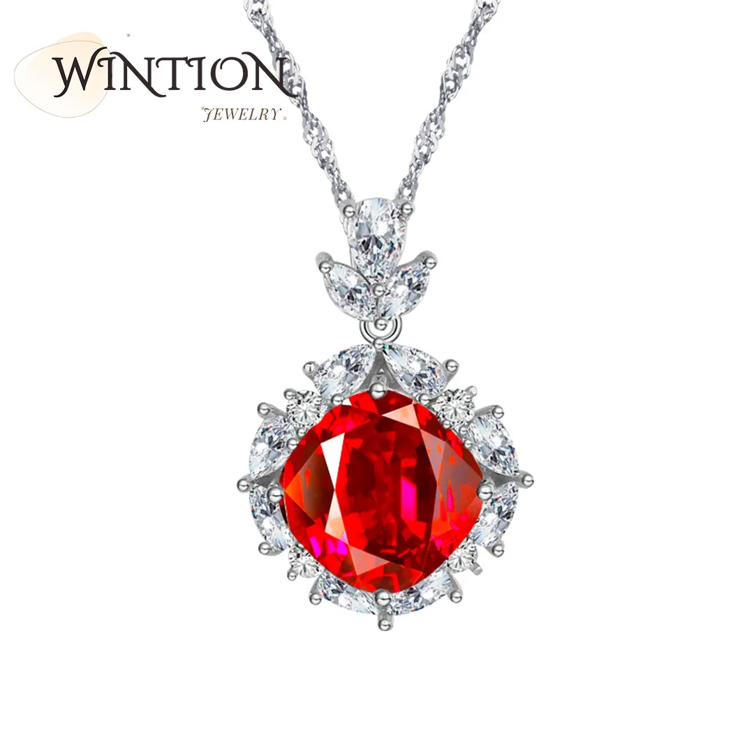 

Женское ожерелье из серебра 925 пробы с высокоуглеродистыми бриллиантами