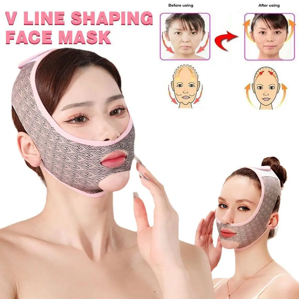 

Elastic Face lift V Shaper Bandage Facial Slimming Chin Cheek Lift Up Anti Wrinkle Breathable Reusable Face Beauty Care Tools