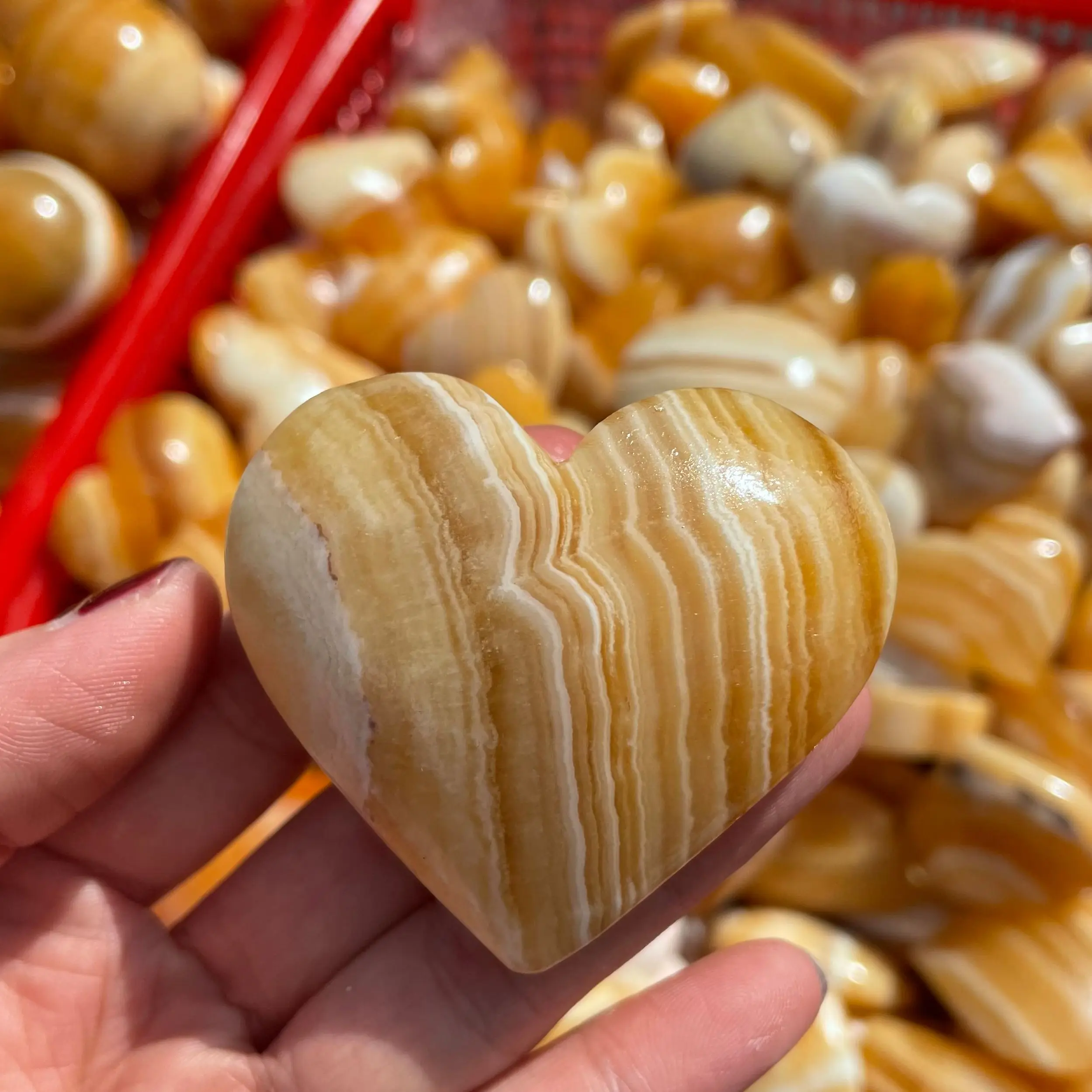 

High Quality Large Natural Geode stone Crystal Heart Reiki Healing Palm Stones