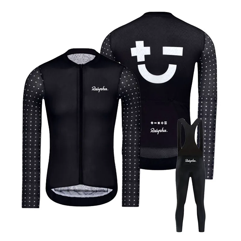

Новинка 2024, осенние брюки Raphaful с длинным рукавом и нагрудником, комплект одежды из Джерси для велоспорта, одежда для велоспорта, мужская одежда