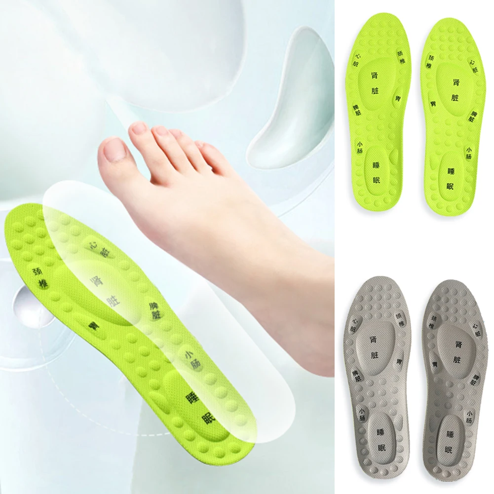 

Новая пара ортопедических обуви мягкие массажные дезодорирующие спортивные стельки для бега противоударные мягкие стельки