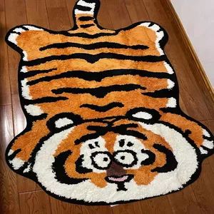 fat tiger carpet floor mats bedroom bathroom entrance water absorbing and anti slip free global shipping