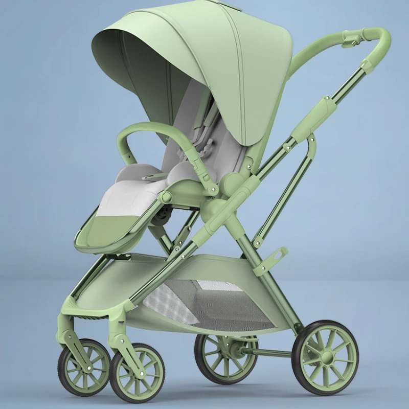 Stroller can sit or lie down two-way push light folding stroller |