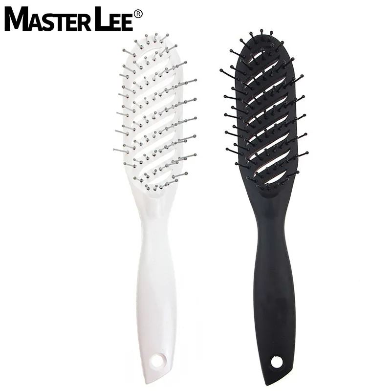 

Hairdressing Comb Small Curved Sparerib Comb Hairdressing Tools Anti-static Hollow Massage Comb