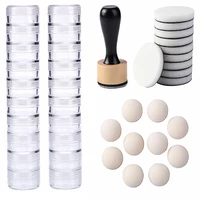 mini ink paints mixing blending tools round stackable jars with rounddomed foam refills set for paper card making scrapbooking