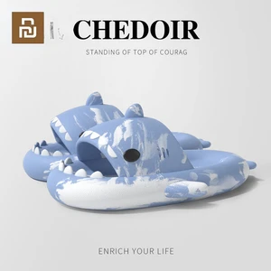 New Youpin Spring Summer New Upgraded Cute Shark Slipper Women Indoor Outdoor Bathroom Sandals 4cm Thick Sole Men's Beach Shoes