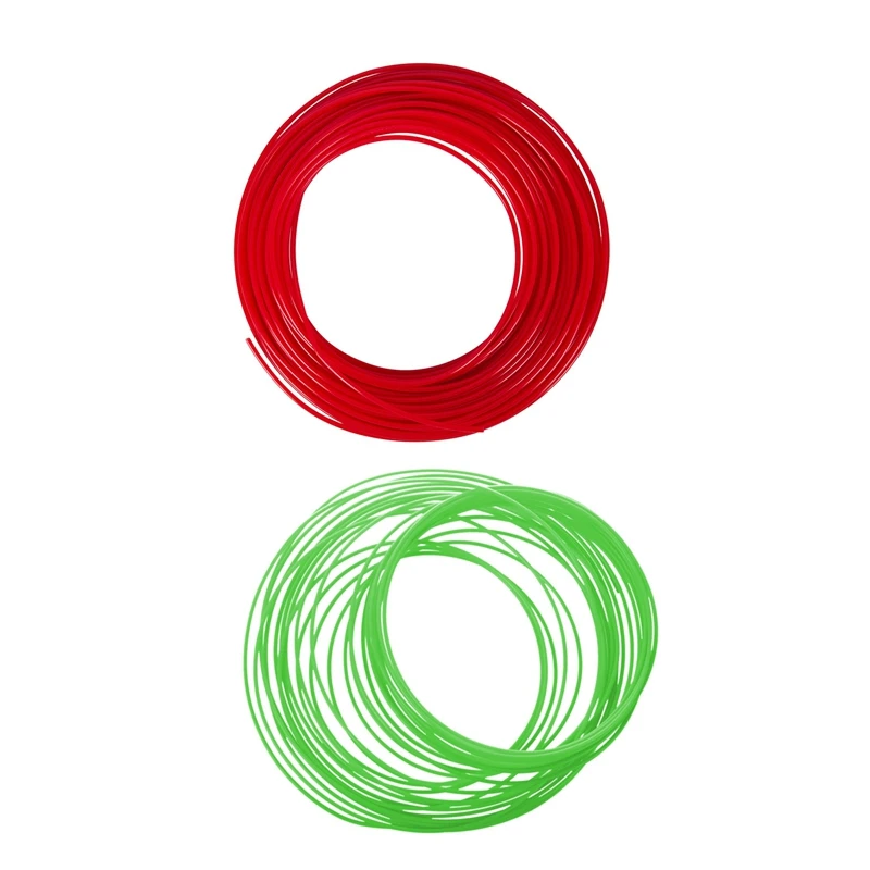 

2 Pcs 3D Printer Pen Filament 1.75Mm PLA 10M(Red Pla & Glow In Dark Green Pla)