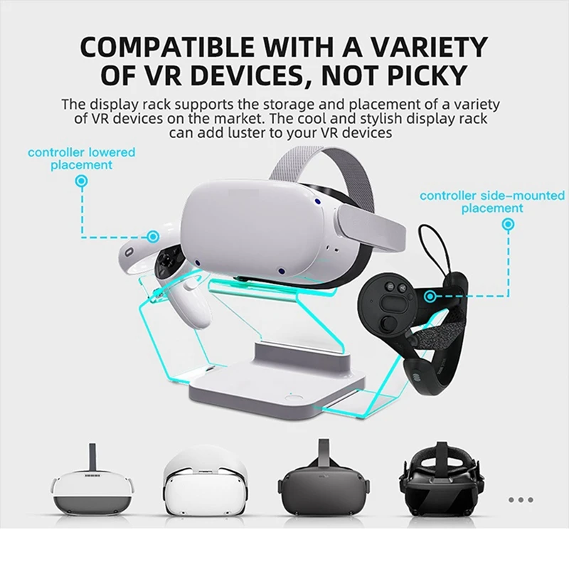 Магнитная зарядная док-станция для Oculus Quest 2 держатель очков виртуальной