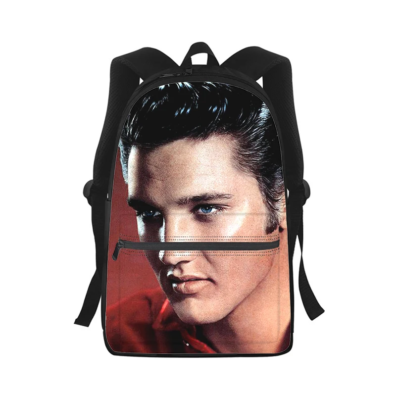Elvis Presley Men Women Backpack 3D Print Fashion Student School Bag Laptop Backpack Kids Travel Shoulder Bag