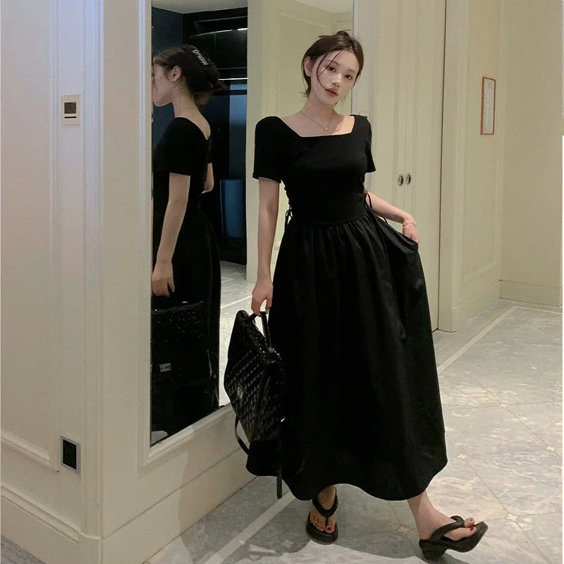 Модные темпераментные приталенные платья First Love для женщин новинка 2024 маленькое