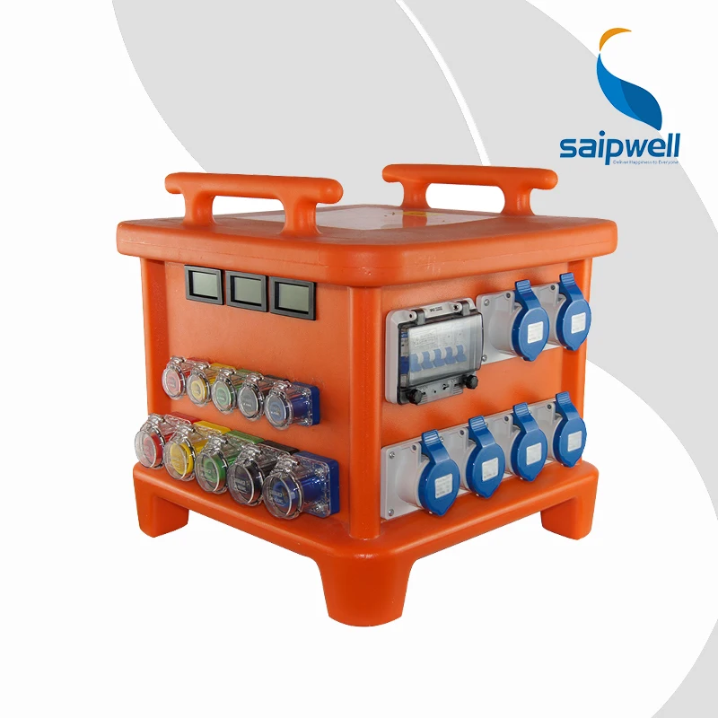 

Saipwell Custom Made Heavy-duty Rubber Enclosure Mobile Power Distribution Box for Stage & Studio Equipment