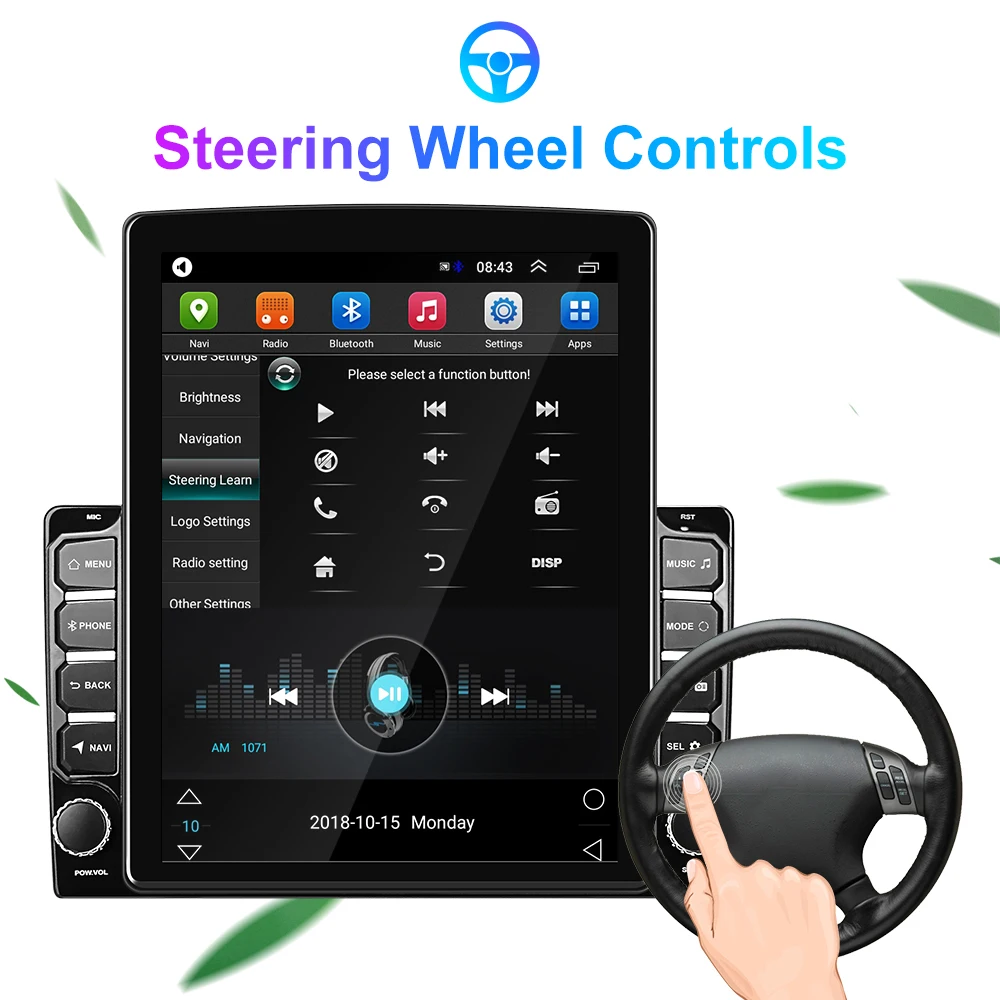 4G Carplay Android Автомагнитола для Renault Duster 2015-2018 9 7 &quotTesla экран Автомобильный